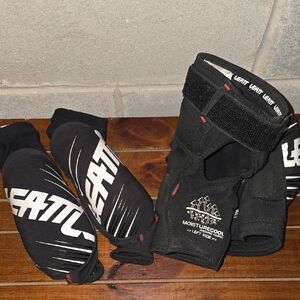 Leatt Black Protective Gear Set
